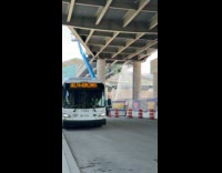 Part of bridge gets demolished debris falls part 2