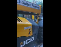 Parked truck crane block way of car