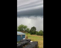Cloud forms with color black in the sky