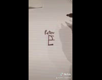 New challenge guy writes name and all letters overlapping