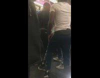 Dance battle on subway train