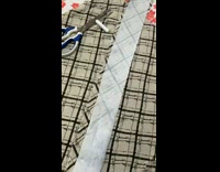 Girl makes plaid y2k skirt