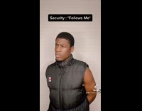 Guy gets followed by security in store