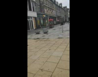 Black shirt girl sits ground pink balloons 