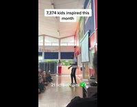 Guy speaks at 21 different schools 