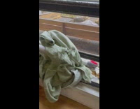 Guy uses funnel and pipes to redirect leak