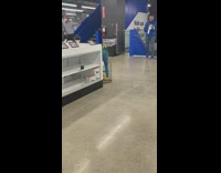 Blue bird sits on top of cage with snake inside 