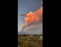 Girl shows aftermath of volcano erupting 