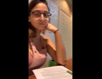 Grey cat falls from desk 