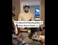 Guy mouthing words to girlfriend dirty text