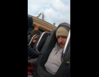 Man scared of heights rides funfair ride