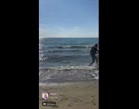 Guy stomps and dances in different places 