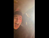 Guy laughing after his friend pulled him over 