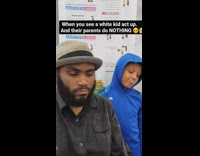 Dad and son react to when white parents do nothing about their kid disrespecting them 