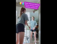 National sibling day girl mirror only child dance