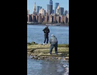 Man dance music video water island