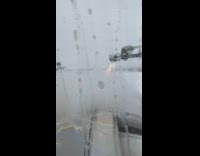 Airplane wings deiced before the flight