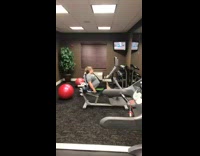 Collab BitchMP - Little boy going hard on exercise bike gym