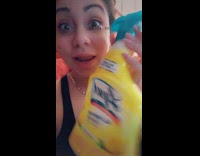 Woman fake injects lysol into body