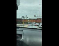 Guy is annoyed because train stopped mvoing