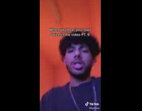 Guy reacts to hearing his own voice 