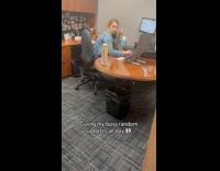 Woman pranks boss with random updates 