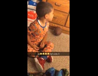 Kid asking sibling if hes got problem 