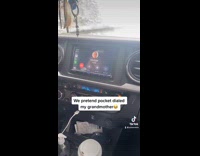 Prank call speaker grandma in car 