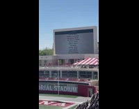 Friends read off last names on TV at graduation