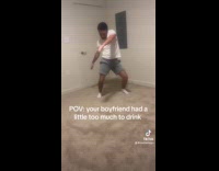 Collab Clips MPUGC - Drunk man dancing at home 