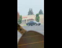 Collab DailyDoseOfInternet - Black car parked turns into violet with polarized sunglasses