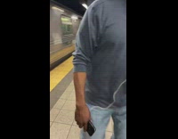 Collab WINY - Bald guy rides motorcycle across subway platform