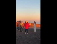 Collab IITW - Woman white crop top sunset by the road