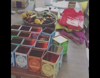 Cat tries to help with wedding decor