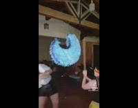 Woman gets hit by girl trying to hit pinata 