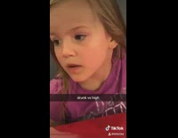 Drunk vs high little boy girl 