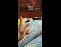 Guy shoots cat with hand gun