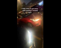 Man with aphonia parks on disability spot