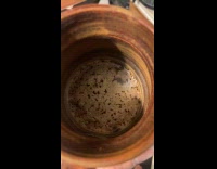 Coffee at bottom inside mug gets frozen