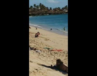 Pregnant woman towel cape photo