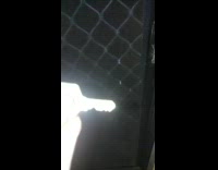 Metal house key is bent from use 