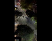 Cops surrounded the streets after shooting incident