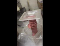 Container of salami stacked lid wont close 