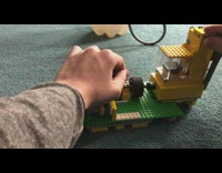 Lego clutch machine powered by vacuum air