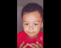 Toddler boy barks to song