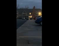 Woman shows broken lights glitch at apartment