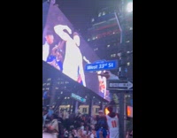 Knicks fans celebrate win over Boston Celtics