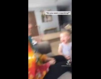 Collab BitchIG2 - Little girl asks for spanking and cries 
