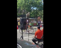 Guy dancing with trash can on head part two