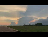 Storm clouds roll into Kansas time lapse